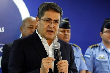 El presidente de Honduras, Juan