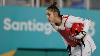 Leslie Xcaret Soltero García
Juegos Panamericanos Santiago 2023 - oro taekwondo México Leslie Xcaret Soltero García
