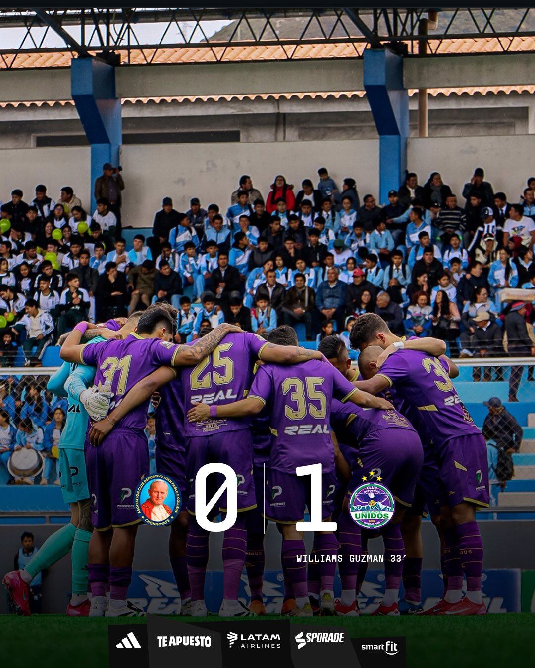 Comerciantes Unidos le ganó 1-0 a Juan Pablo II por el Torneo Clausura 2025