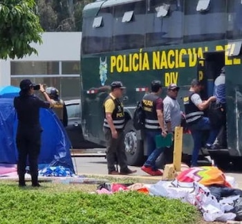 Universidad San Marcos sin seguridad a horas de elecciones generales 2026. Captura: Universidad san Marcos.