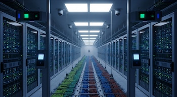 Vista interior de un centro