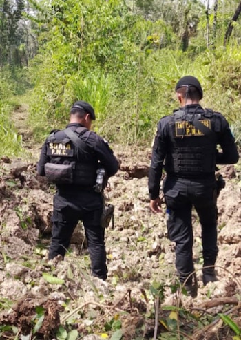 Destruyen pista clandestina en el departamento de Petén, Guatemala