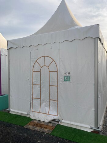 Las carpas son el alojamiento