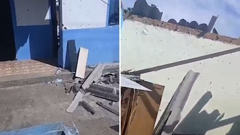 La mujer de avanzada edad relató que preparaba el desayuno cuando ocurrió el ataque contra su casa en Linares - crédito Captura de Video X/Semana