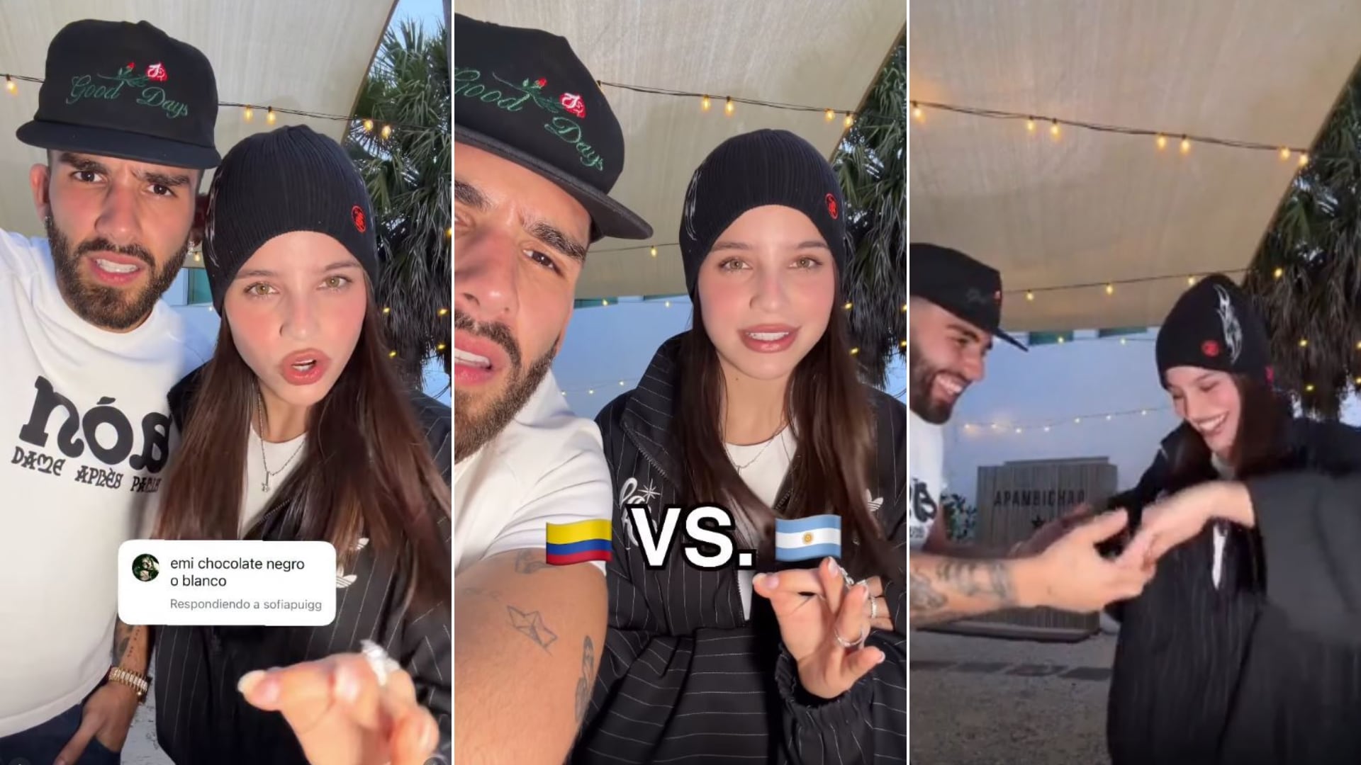 El divertido desafío de modismos entre Emilia Mernes y Manuel Turizo: