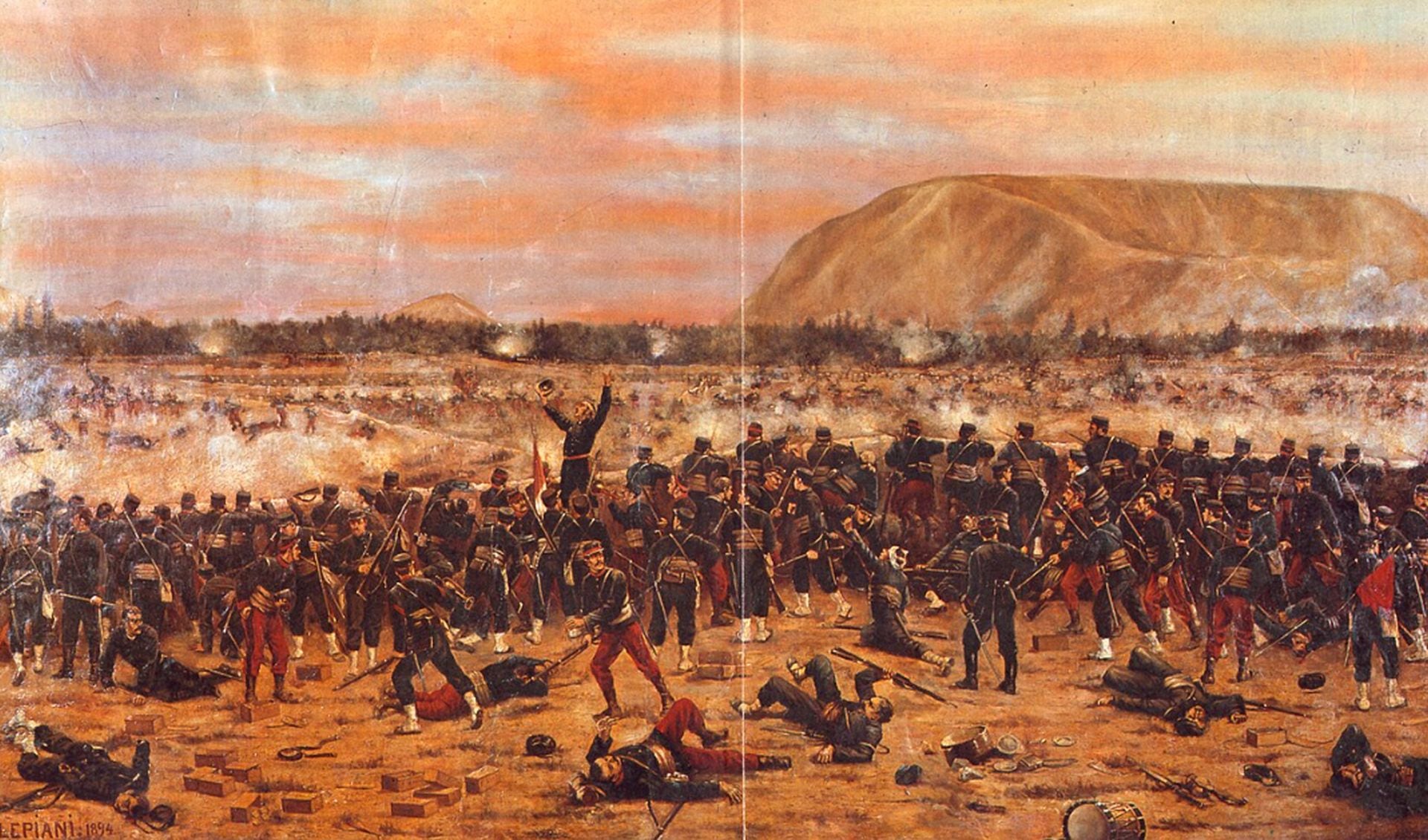 Con defensas incompletas y fuerzas mixtas, Lima enfrentó en Miraflores un combate decisivo que terminó por abrir paso a la ocupación chilena. (Juan Lepiani)