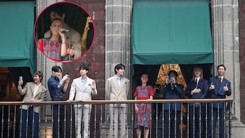 Destacan caballerosidad de Tae-hyung de BTS por su trato a Sheinbaum en Palacio Nacional
