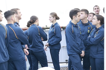 La princesa Leonor en la Escuela Naval de Marín (Europa Press)