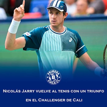 El chileno Nicolás Jarry regresó a la competencia con victoria ante el vigente campeón de Cali.