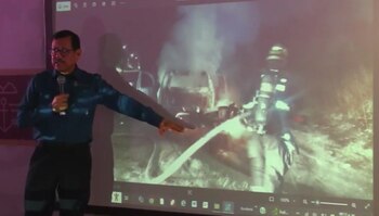 El secretario Gerardo Mérida Sánchez