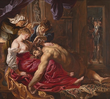 "Sansón y Dalila de Rubens", conservada en la National Gallery de Londres