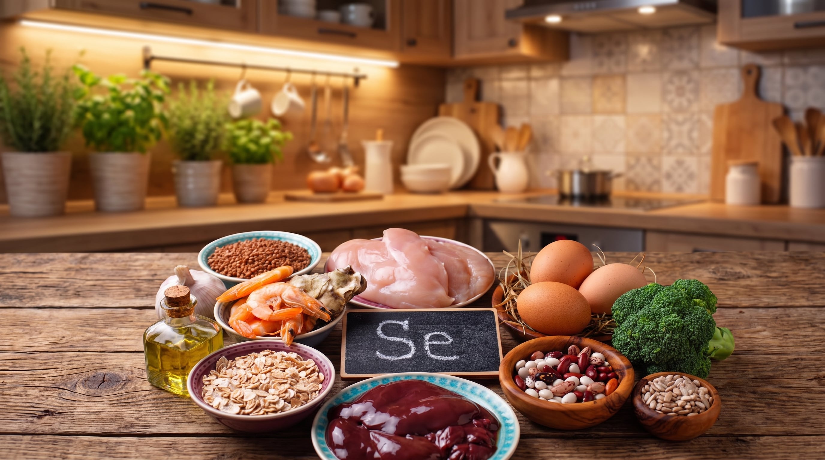 Los alimentos con mayor contenido de selenio incluyen mariscos, carnes de ave, huevos, legumbres y cereales, fuentes habituales de este mineral en la alimentación (Imagen Ilustrativa Infobae)