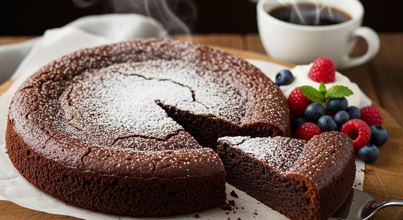 Esta torta sueca se reconoce por su superficie apenas crocante y un interior denso, intenso y cremoso (Imagen Ilustrativa Infobae)