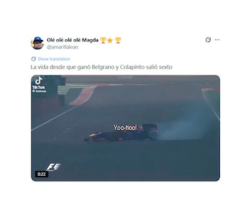 memes de la actuación de Colapinto