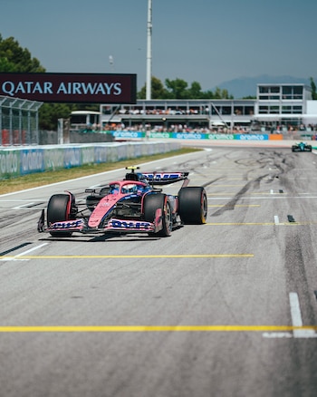 El argentino cruzando la meta