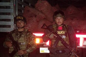 La droga iba encubierta en