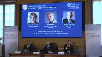 Dos estadounidenses y un danés ganan Premio Nobel de Química