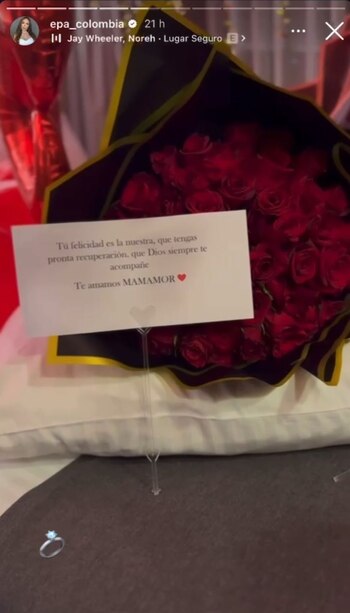 La romántica bienvenida de Epa