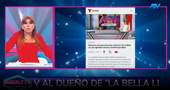 Caso Naldy Saldaña trasciende fronteras: Magaly Medina revela cobertura internacional de la denuncia contra La Bella Luz. Captura: Magaly Tv La Firme.