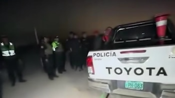Piura: choque entre camioneta policial y otro vehículo termina con la muerte de un joven. (Foto: Captura video/Panamericana TV)