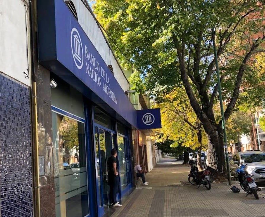 La sucursal del Banco Nación en la que entraron ladrones
