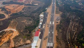Vista aérea del aeródromo de