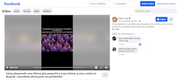 El artista propuso a Bogotá como eventual sede de su gira musical en 2026 - crédito Oliver Tree/Facebook
