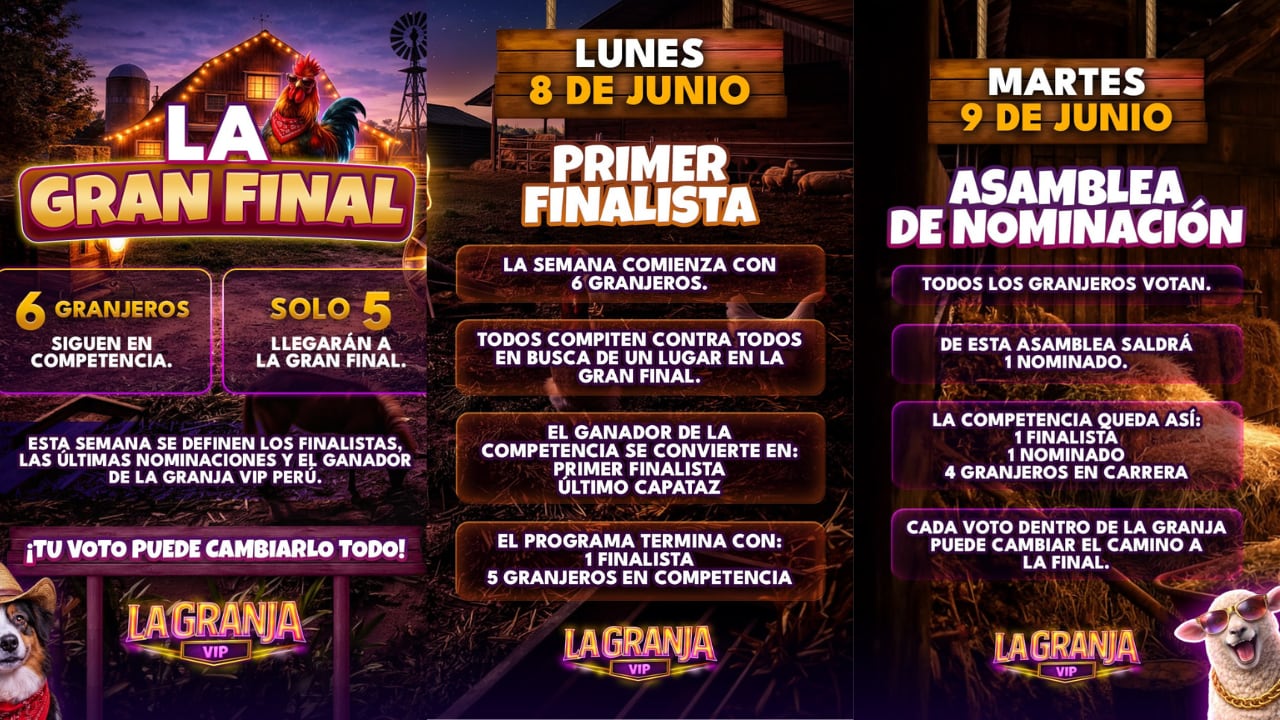 Ethel Pozo presentó en vivo las nuevas reglas de la semana final de La Granja VIP, que reemplazaron la dinámica habitual por un formato de todo contra todos.