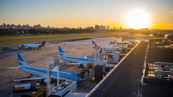 El Aeroparque Jorge Newbery marcó