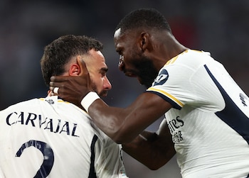 Los jugadores del Real Madrid