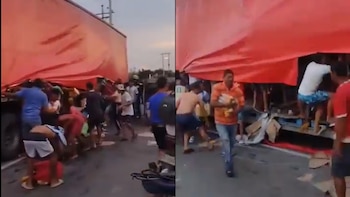 En video: saqueo masivo deja