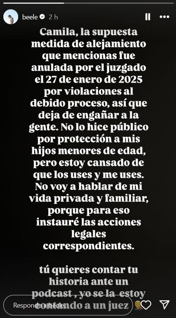 Beéle rompe el silencio y