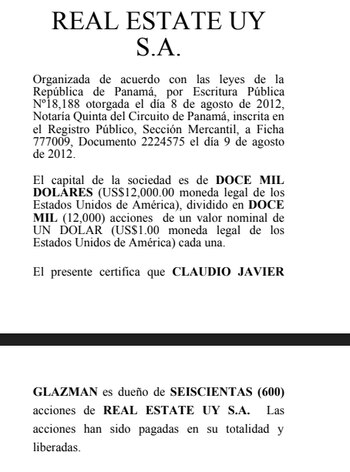 Real Estate Uy SA, la