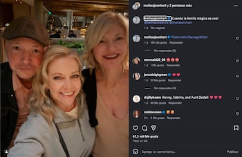 Melissa Joan Hart reapareció en una foto junto a Nate Richert y Beth Broderick. (Instagram)