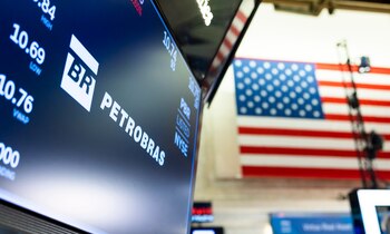 El logo de Petrobras, en