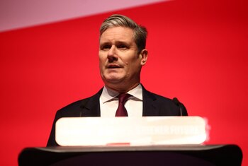Starmer en 2022, en un