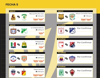 Así quedaron los partidos para