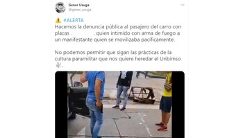 A través de Twitter fue