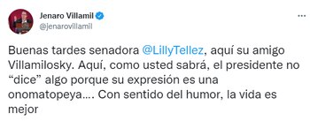 Villamil Rodríguez explicó a Téllez