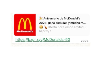 El mensaje es llamativo e