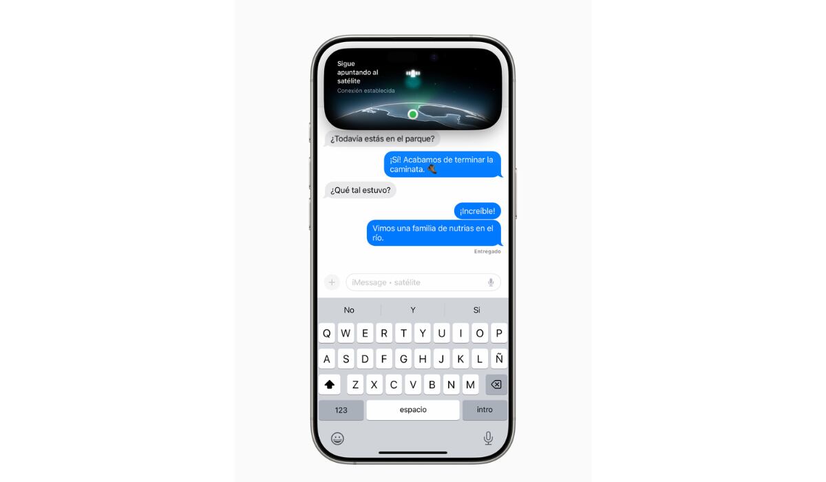 La Dynamic Island señala el nivel de intensidad de la señal. (Apple)