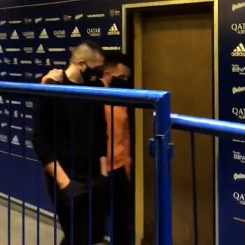 Riquelme y Tevez en la