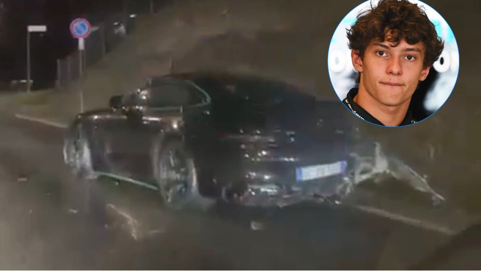 Kimi Antonelli sufrió un accidente en un auto particular en San Marino (San Marino TV)