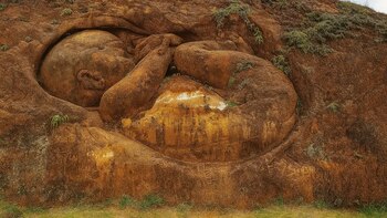 La "montaña embarazada" que hay