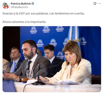 El mensaje de la senadora