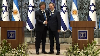 Javier Milei e Isaac Herzog