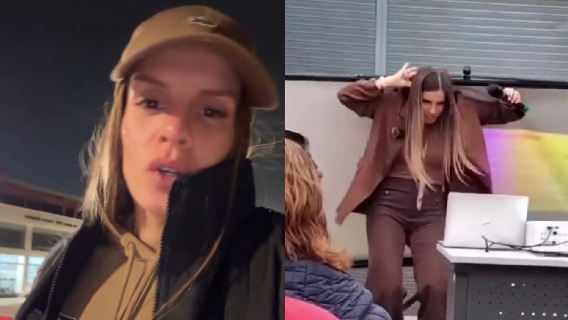 Alejandra Baigorria sufre accidente en plena charla en Talara y sorprende con su reacción. IG