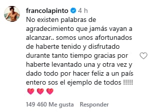 Franco Colapinto destacó el legado del capitán argentino y su capacidad para levantar al país con cada partido