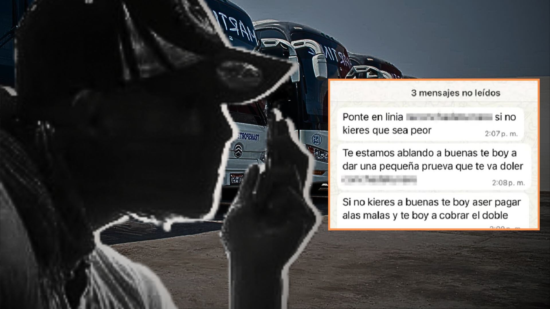 Empresarios de transporte privado exigen intervención del Ministerio del Interior.Composición: Infobae Perú