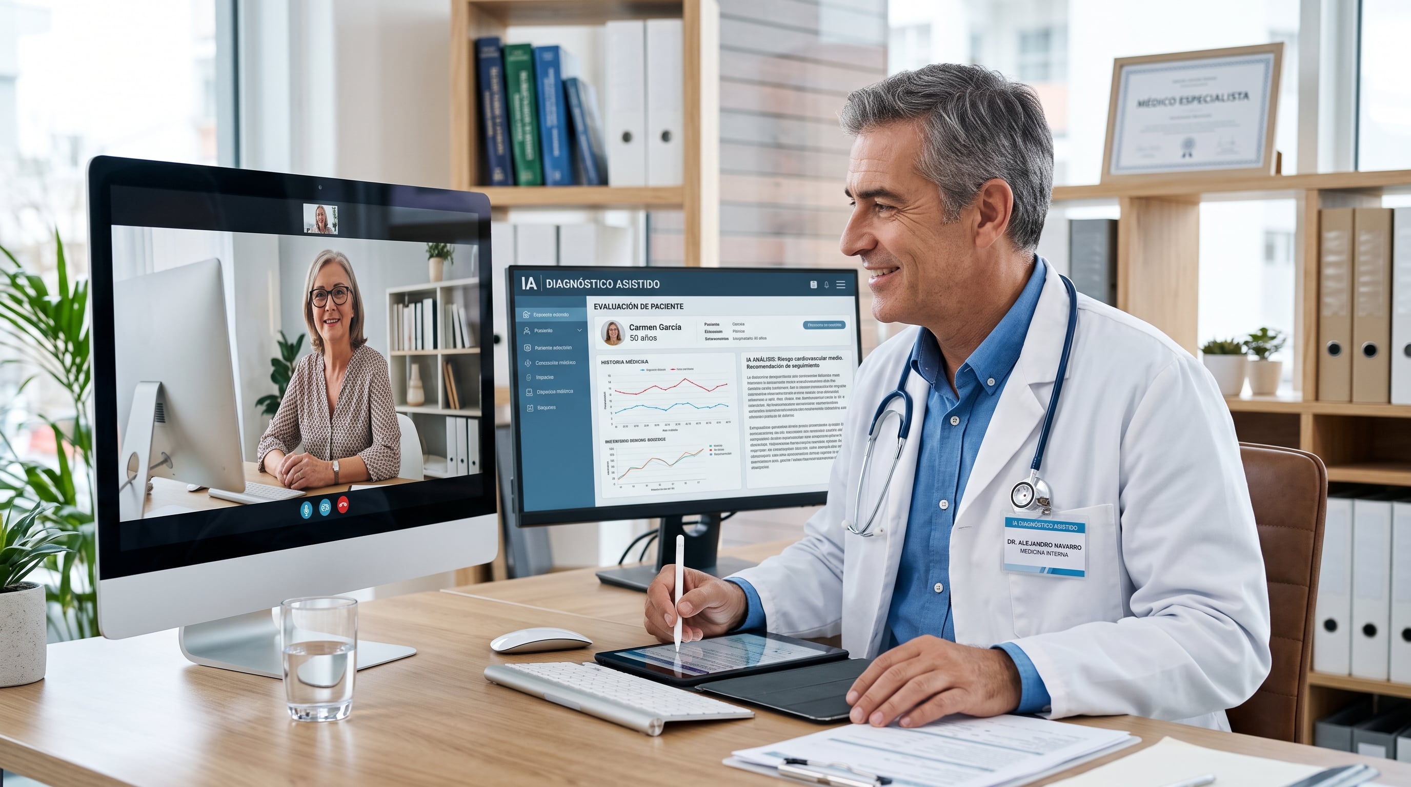 La herramienta de inteligencia artificial estimó el riesgo de fractura de cadera sin consulta presencial y usó datos sanitarios, demográficos y socioeconómicos ya disponibles. (Imagen Ilustrativa Infobae)